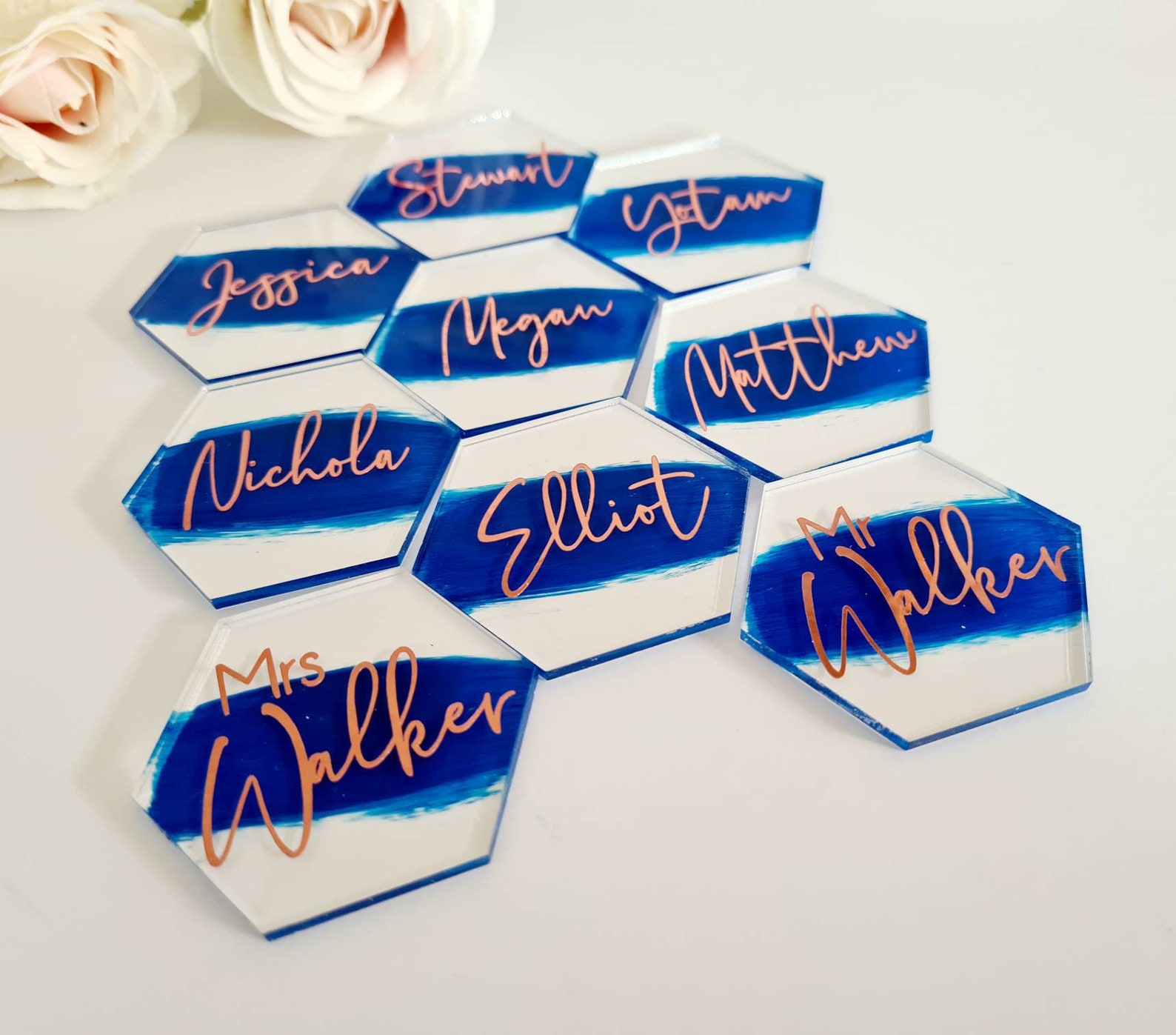 Acrylic Place Names Acrylic Place Settings 8cm Clear Etsy UK