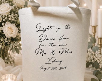 Cesta personalizada de barras luminosas para la pista de baile de bodas – Decoración para la recepción de los novios