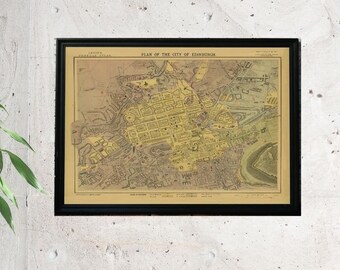 Linen Backed Old Map reprint 1773 folded map STAFFORD
