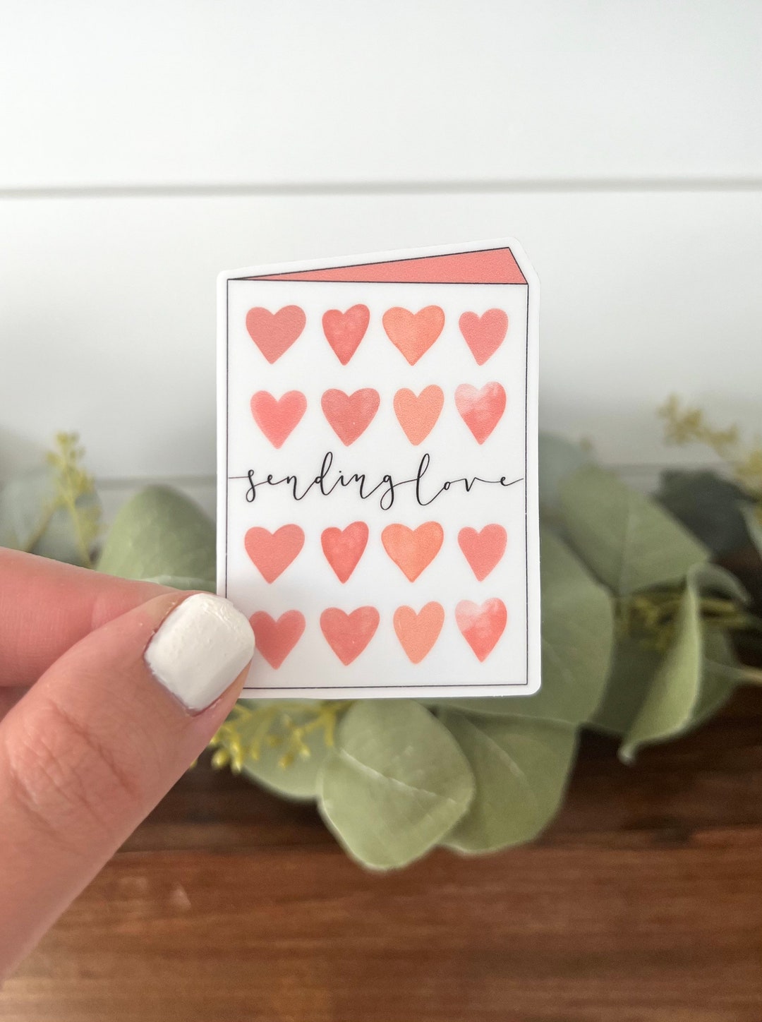 Heart Vinyl Sticker: Valentine's Day Die Cut Sticker - Etsy
