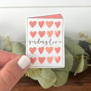 Valentine’s Day Sticker | Heart Sticker | Vinyl Sticker | Laptop Sticker | Waterbottle Sticker | Die Cut Sticker | Pink Sticker