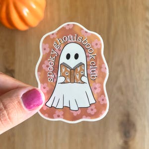 Ghost Book Sticker | Halloween Sticker | Fall Book Sticker | Spooky Sticker | Kindle Sticker | Halloween Kindle | Bookish Sticker