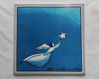 Arabia Finland: Triptych Ceramic Wall Tiles IHMINEN Ja LUONTO