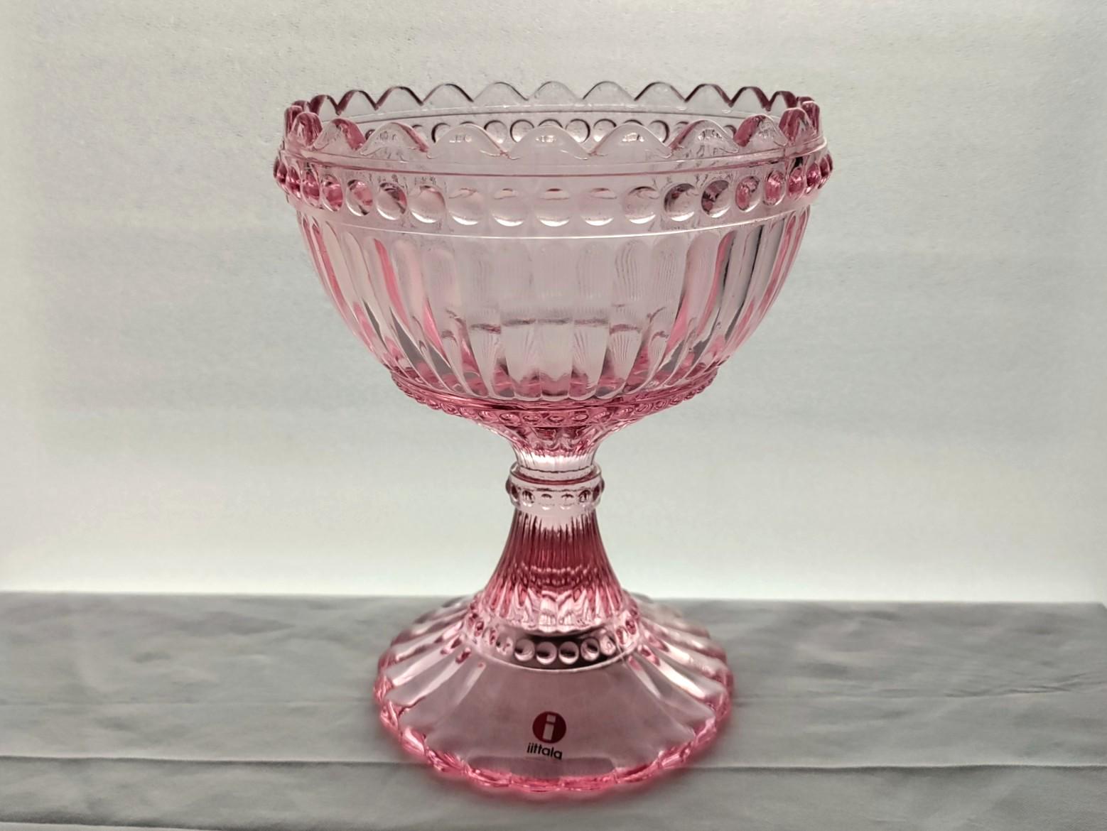Marimekko: One Rare 155 Mm High (old) Pink MARISKOOLI Bowl, Made