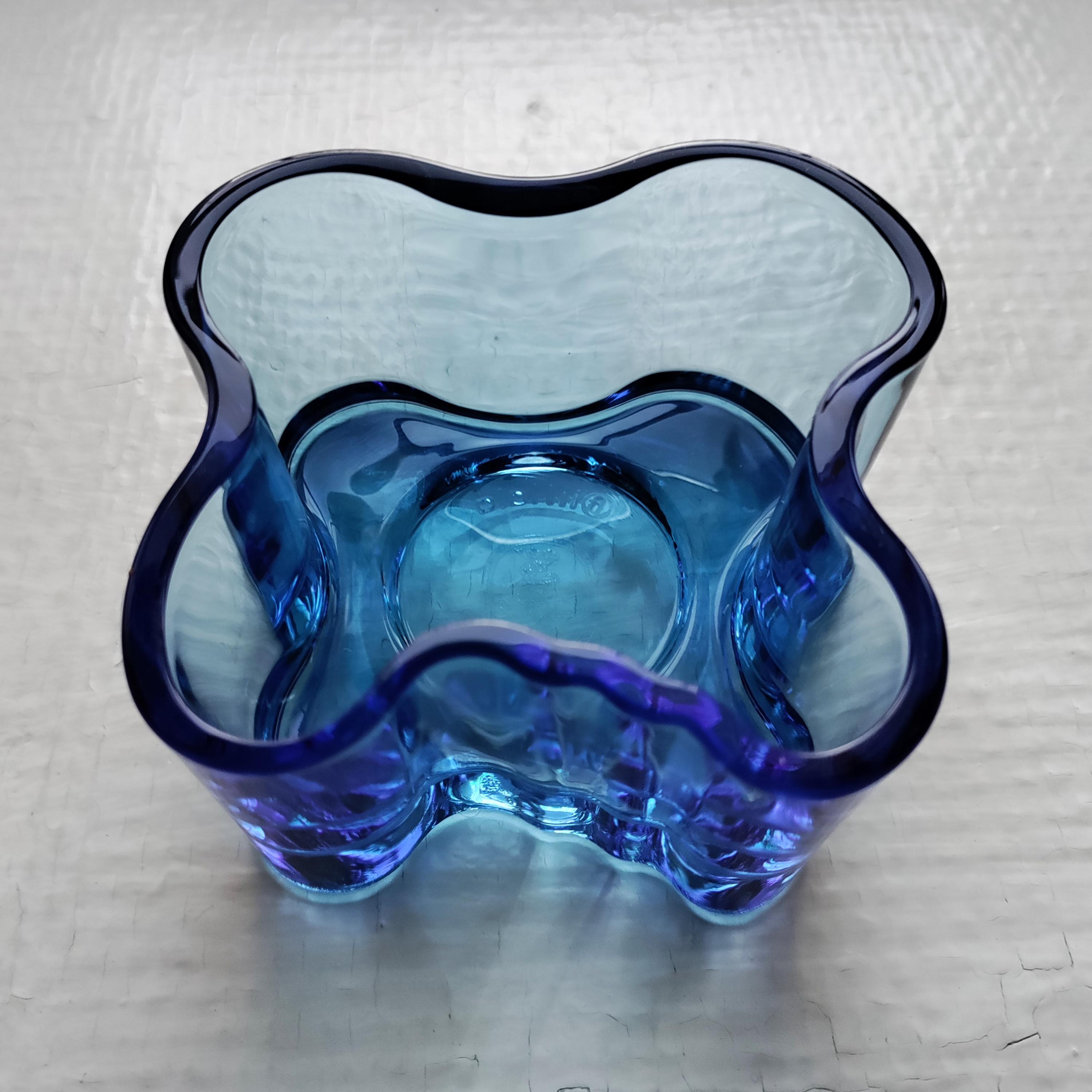 ALVAR AALTO Collection: One Turquoise Blue 55 Mm Bowl, Made by