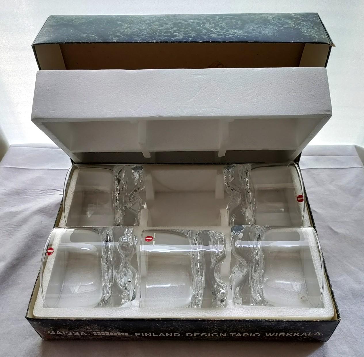 Iittala Glasei 1062501 Set de 3 œufs en Verre mélangé, Multicolore, Dimensions 4,8 x 7,5 cm