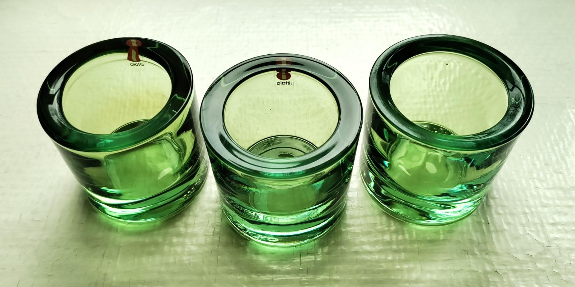  marimekko kivi ＊ lime Iittala: One Lime KIVI Candle Holder Bowl, Designed by Heikki