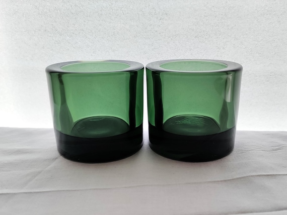 イッタラ：マリメッコ製、パイングリーンのKIVIキャンドルホルダー1個