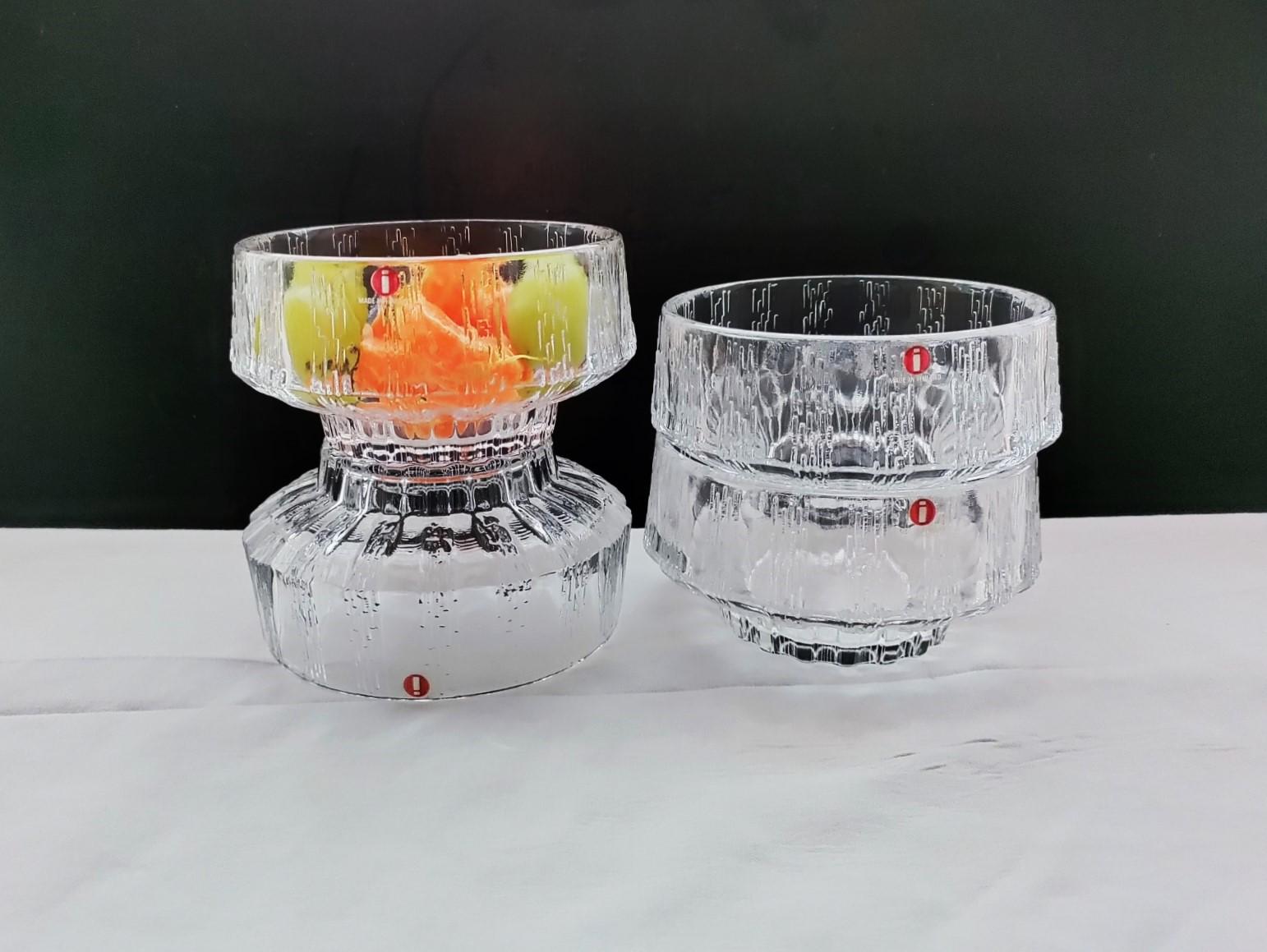 ittala イッタラ  Vellamoガラス iittala ヴェラモ ガラスボウル 北欧ヴィンテージ