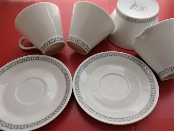 Arabia Finland: 2+2+2+1+1+2 JÄÄKUKKA Items, Coffee Cups, Saucers