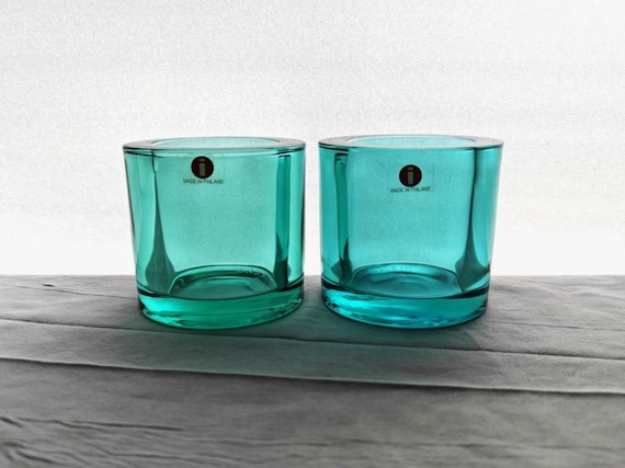 Iittala: A Rare Mondongreen KIVI Votive, Produced by marimekko