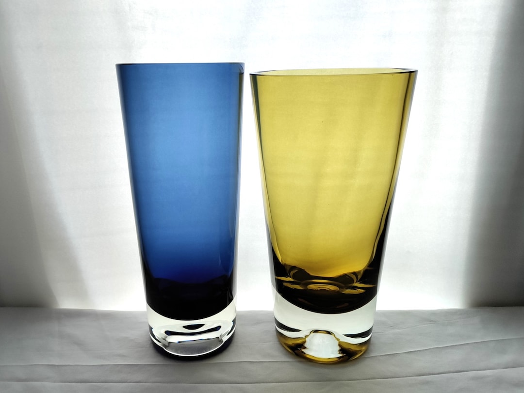 ◾️Nuutajarvi ヌータヤルヴィ カイ フランク◾️ヴィンテージ 花瓶◾️ NUUTAJARVI/ヌータヤルヴィ VASE 1487 ブルー 001|北欧