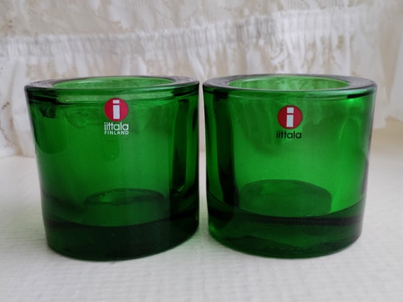 Iittala: One kartio Green KIVI Votive Produced by Marimekko - Etsy