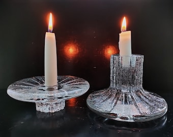 Iittala: One BOLERO Series Handmade Candlestick Holder, Designed by Timo Sarpaneva