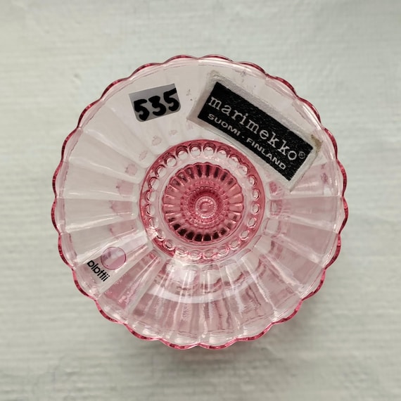 Marimekko: One Rare 155 Mm High (old) Pink MARISKOOLI Bowl, Made