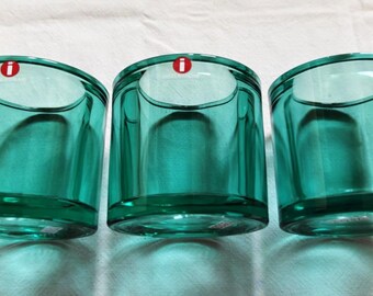 Iittala: A Rare Mondongreen KIVI Votive, Produced by marimekko