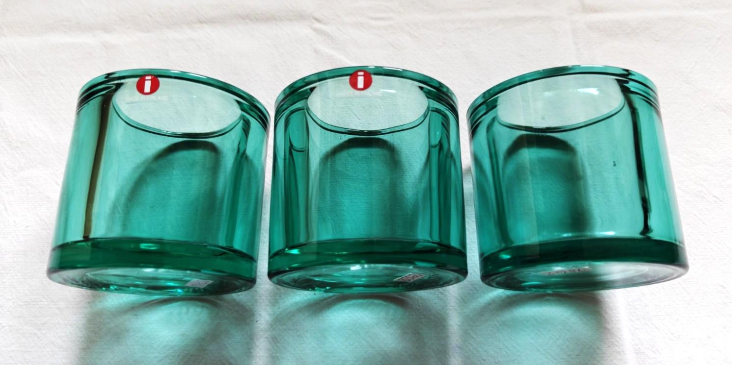 Iittala: A Rare Mondongreen KIVI Votive, Produced by Marimekko