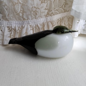 Oiva Toikka Bird: HAAHKA (Eider in English), Hand Made by Nuutajärvi