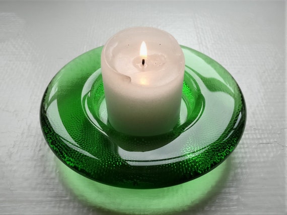 Iittala Large Green NAPPI Candle Holder Bowl for Table Candle