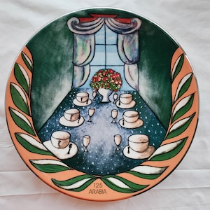 Arabia Finland: One Wall Plate KAUNEUTTA ETSIMÄSSÄ, Celebrating 125th Anniversary of Arabia, Designed by HLS