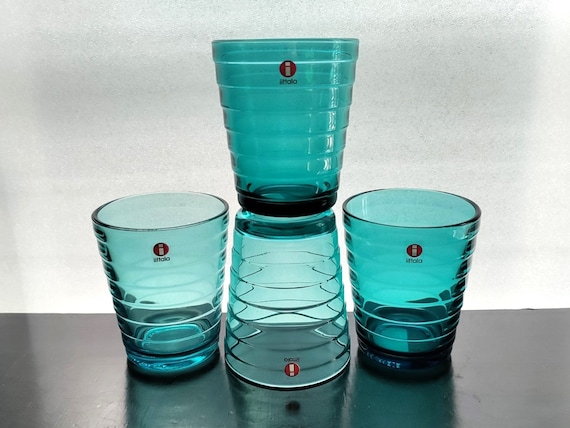 イッタラ：AINO AALTOシリーズ 220ml シーブルー タンブラー4個