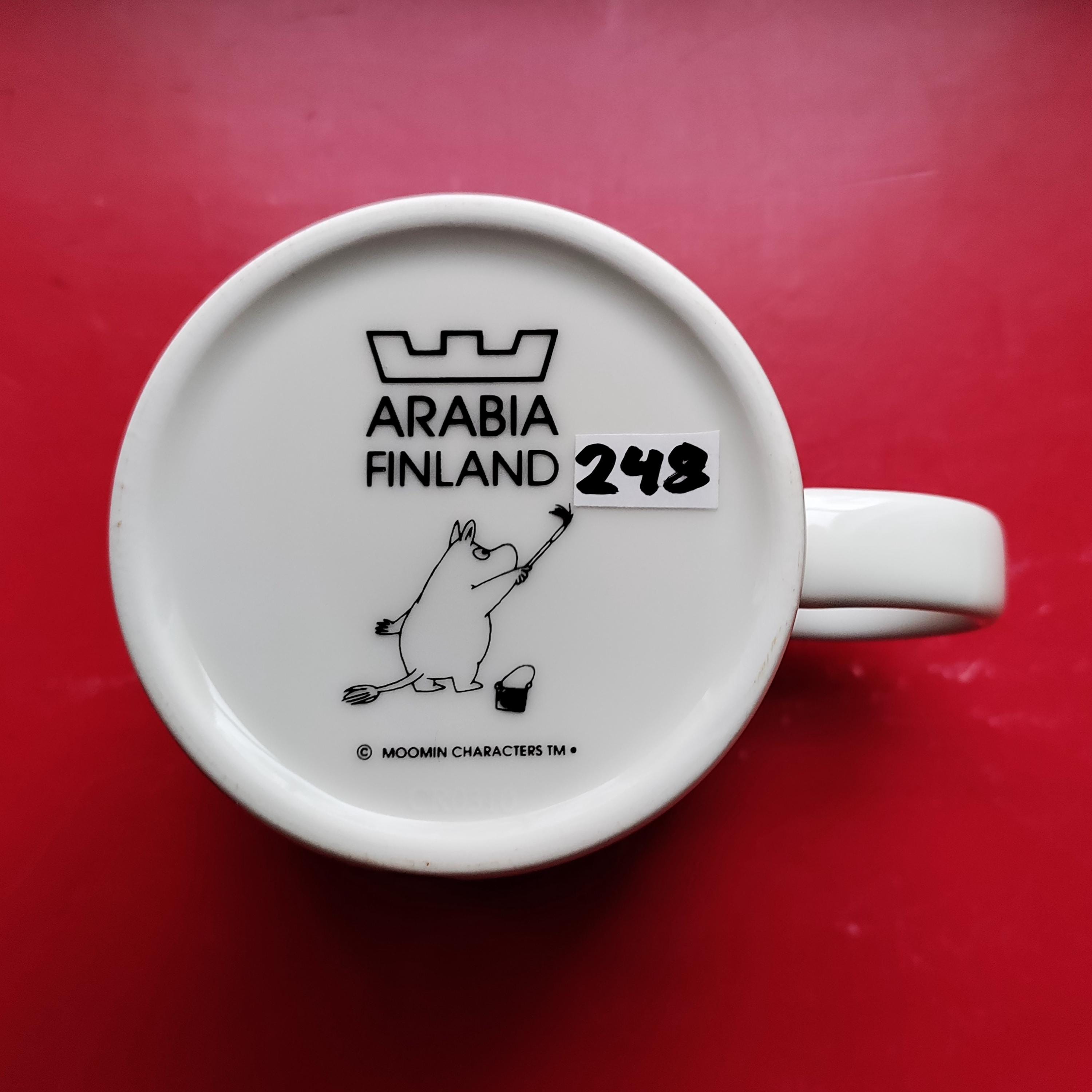 Moomin Mug: ADVENTURE Black/white Mug, Produced by Arabia Finland