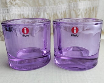 Iittala: One Light Lilac KIVI Votive, Designed by Heikki Orvola, Produced by marimekko