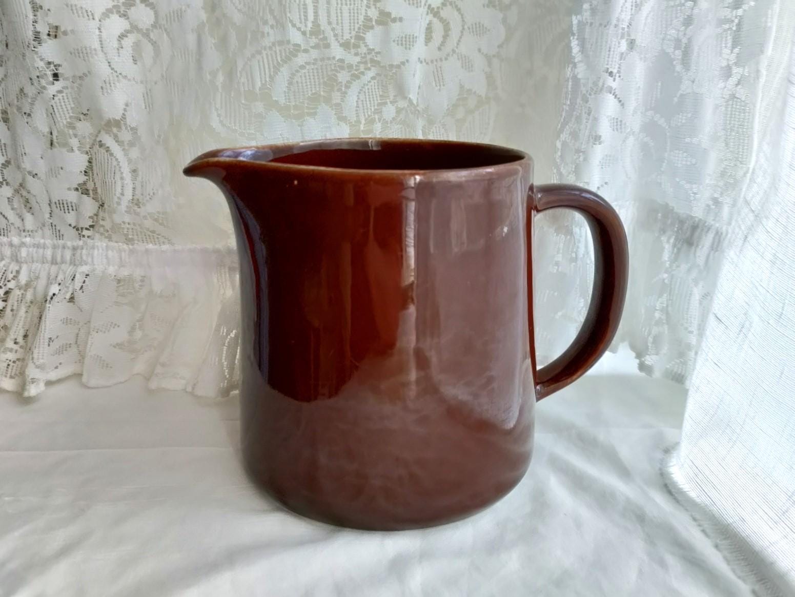 Arabia Finland: Brown KILTA Pitcher, Designed by Kaj Franck - Etsy