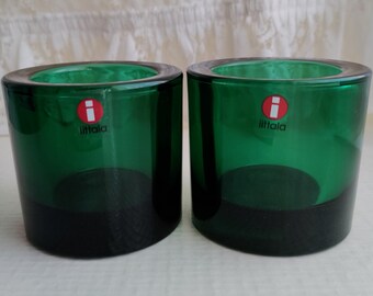 Iittala: One Emerald KIVI Votive, Designed by Heikki Orvola, Produced by marimekko