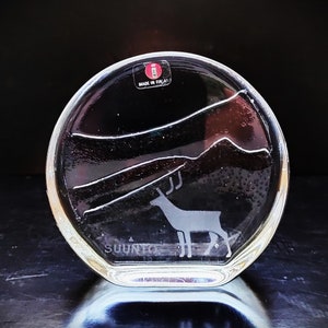 Iittala: A Rare Unidentified Glass Paperweight, I Call It Nordic Hills, Unknown Designer