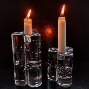 Iittala: One ARKIPELAGO Series Trefoil Shaped Candlestick Holder, Designed by Timo Sarpaneva