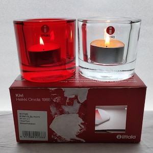 イッタラ：オリジナルパッケージ入りKIVIキャンドルホルダー2個セット
