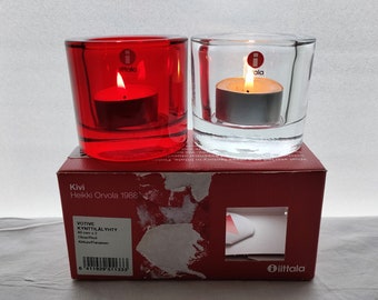  kivi キャンドルホルダー 2個セット イッタラ：オリジナルパッケージ入りKIVIキャンドルホルダー2個