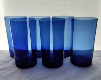 Iittala: Six i-114 Series 25 cl Handmade Drink Glasses, Designed by Timo Sarpaneva
