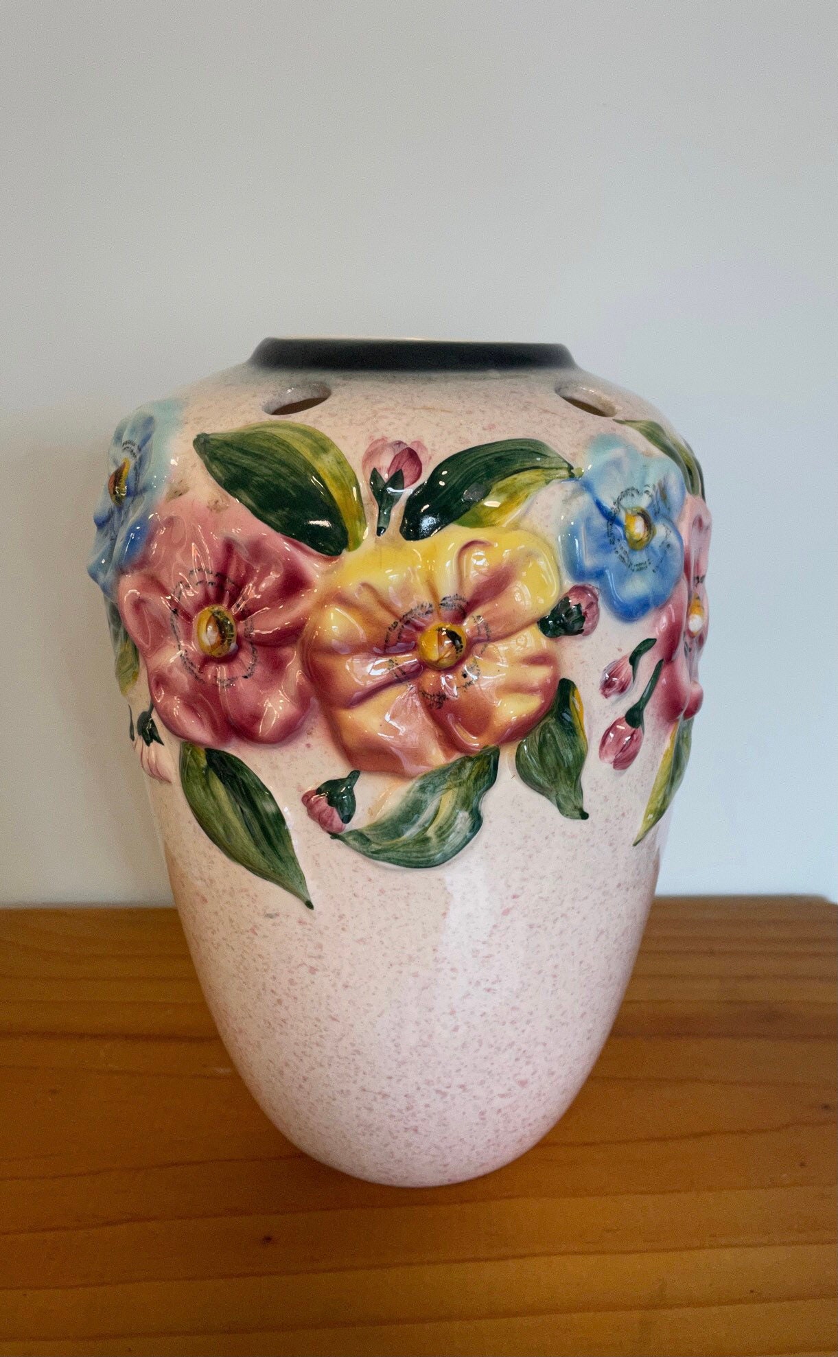 Vintage Kalmar Pottery Gladioli Vase V35 Etsy Australia