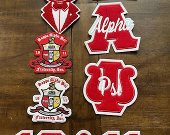 Kappa Fraternity Iron- On Patches