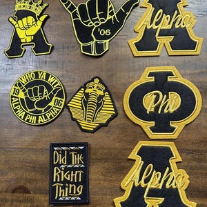 Parches termoadhesivos de la Fraternidad Alfa