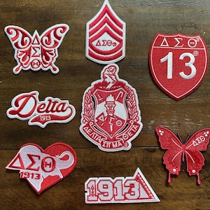 Delta Sigma Theta Iron- On Patches