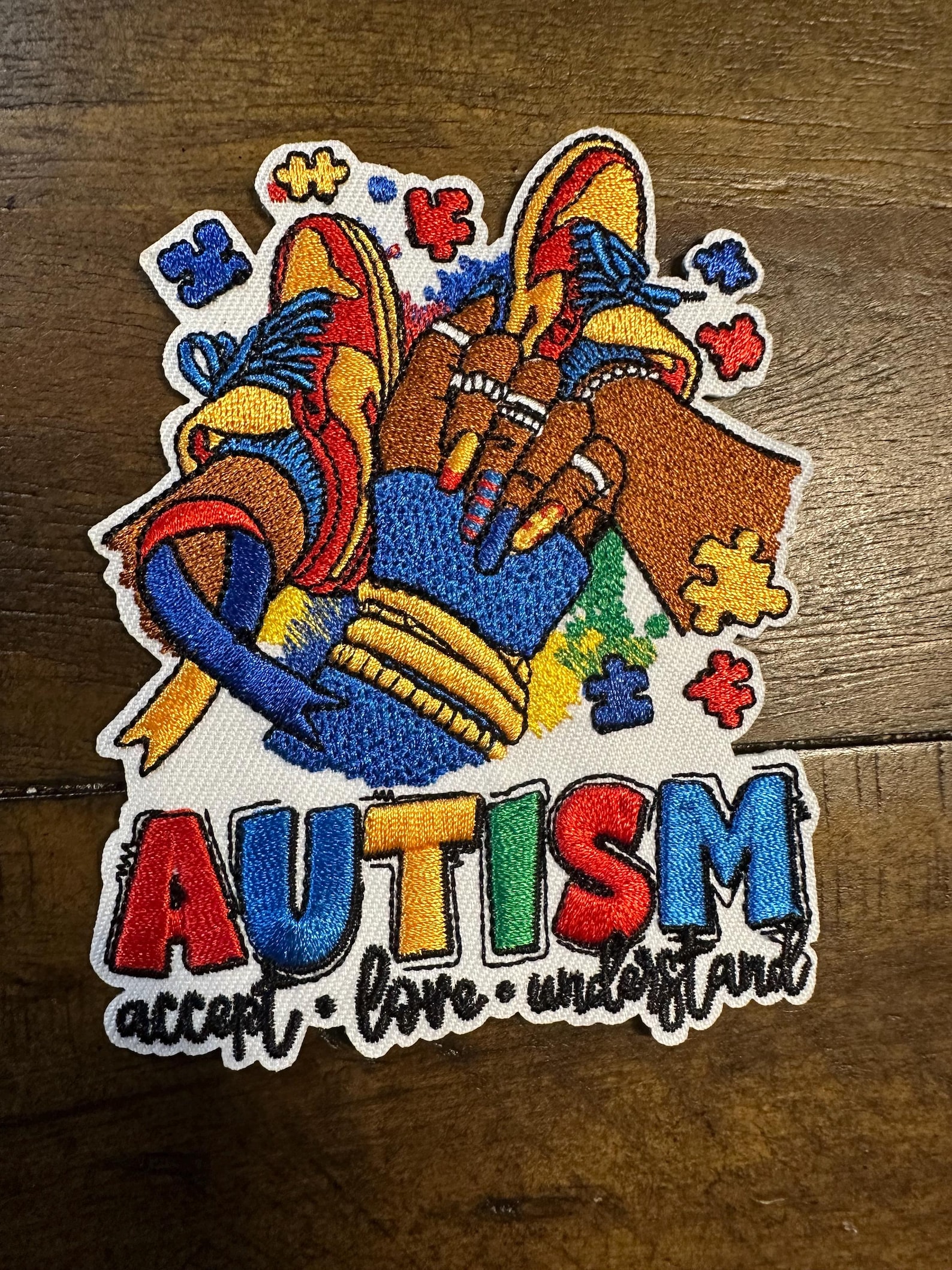 Autist Patch Autism Awareness Iron- on Patches - Etsy