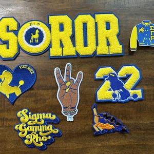 Sigma Gamma Rho  Iron- On Patches