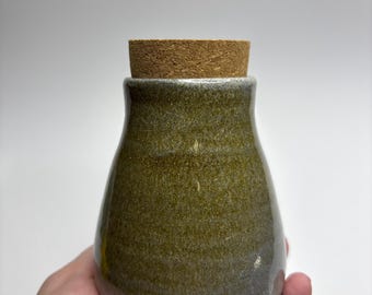 Słoik na zapasy/Słoik na przyprawy/Słoik na cukier/Słoik na zapasy z ceramiki/Ręcznie robiony słoik na zapasy/Wystrój domu/Wystrój łazienki