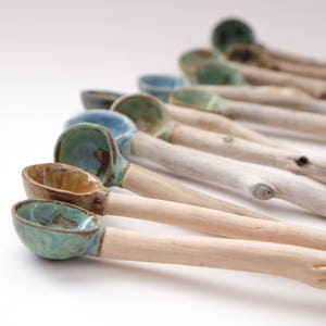 Spoons/Kitchen Decor/ Foodie/Driftwood Spoons Nature Inspired Home Decor/Wabi Sabi Handmade in Canada/Utensils/Pottery Dinnerware image 1