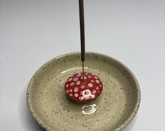 Canadian Made/Clay/Pottery/Strike Anywhere Matches/Home Decor/Cottage/Funky/Incense Burner