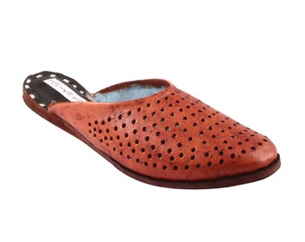 Women Handmade Leather Flat Slippers | Leather Shoes For Women