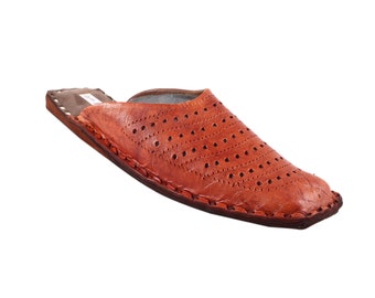 Men's Handmade Leather Flat Shoe | Leather Jutti & Mojari for Men