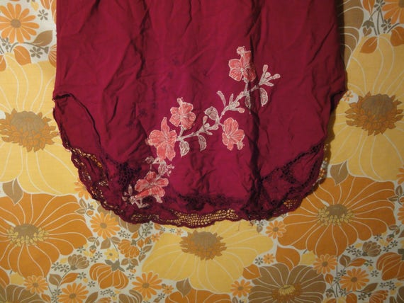 1970s Celia Dress - Burgundy