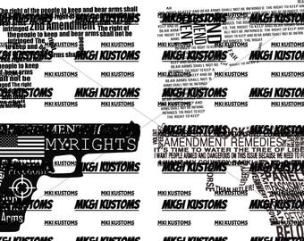 Merica Svg/ Patriotic svg/Gun Svg/ Second Amendment svg/ 4th July/2nd amendment svg/Cricut files svg/Silhouette svg/4th of July svg