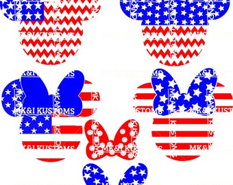 Download Minnie Mouse Svg/4th of July Svg/Patriotic Svg/Summer