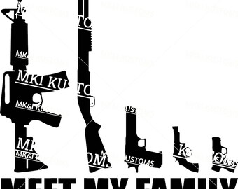 Gun Family Svg/ Gun Decal Svg/ Gun Svg/ Skull Svg/ Dont Tread On Me Svg/ 2nd Amendment Svg/ Second Amendment Svg/ Gun Rights/ Patriotic Svg/
