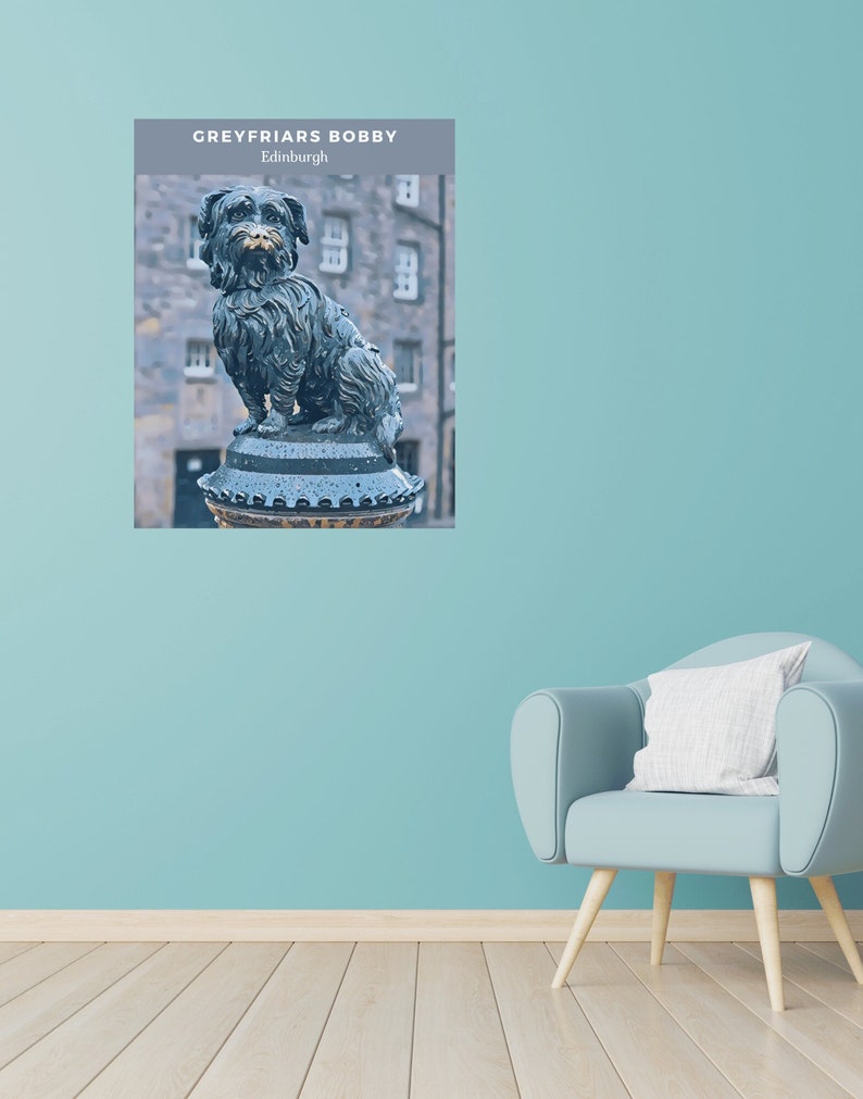 Digital Wall Art Scotland Greyfriars Bobby Edinburgh Etsy